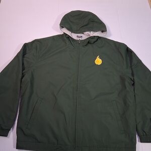 MV Sport Dark Green Windbreaker with Yellow Flame